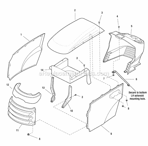 Simplicity 1694009 Broadmoor, 16Hp Koh Hydro Hood Grill  Dash Group (985896) Diagram