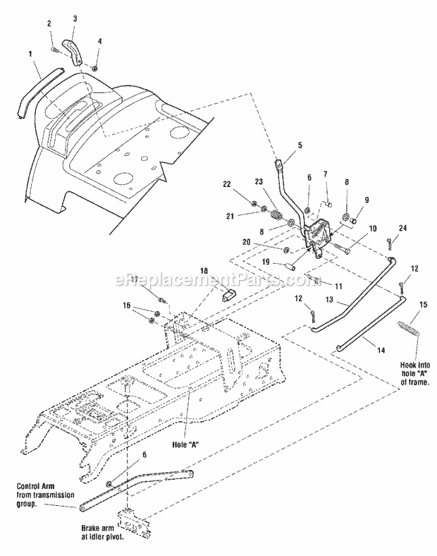 Simplicity 1694016 Prestige, 20Hp Hydro, Wps Controls Group - Cruise Control (985883) Diagram