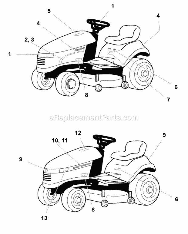 Simplicity 1694200 Regent, 16Hp Hydro Decals Group - Brand  Model (B986117) Diagram