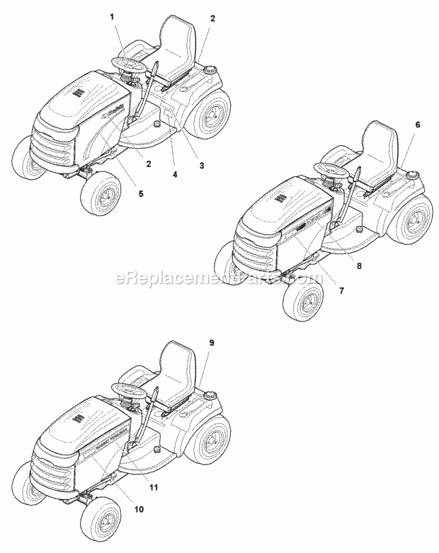 Simplicity 1694232 Conquest, 20Hp Hydro Tractor O Decals Group - Brand  Model (B985914) Diagram