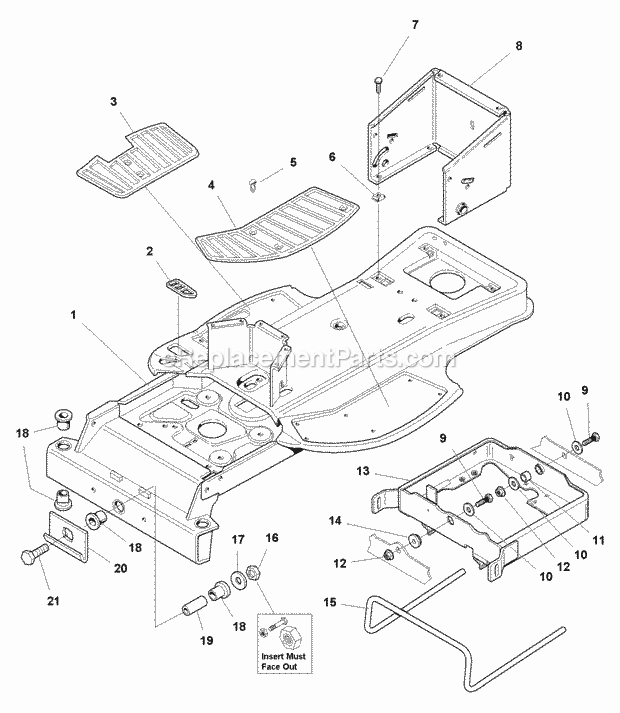 Simplicity 1694313 Regent, 16Hp Hydro Frame Group (985857) Diagram