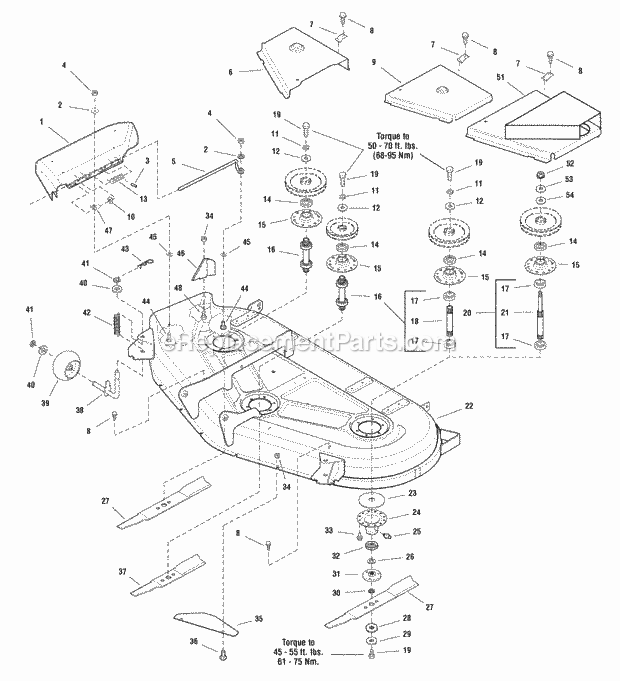 Simplicity 1694397 54 Inch Mower Deck Page C Diagram
