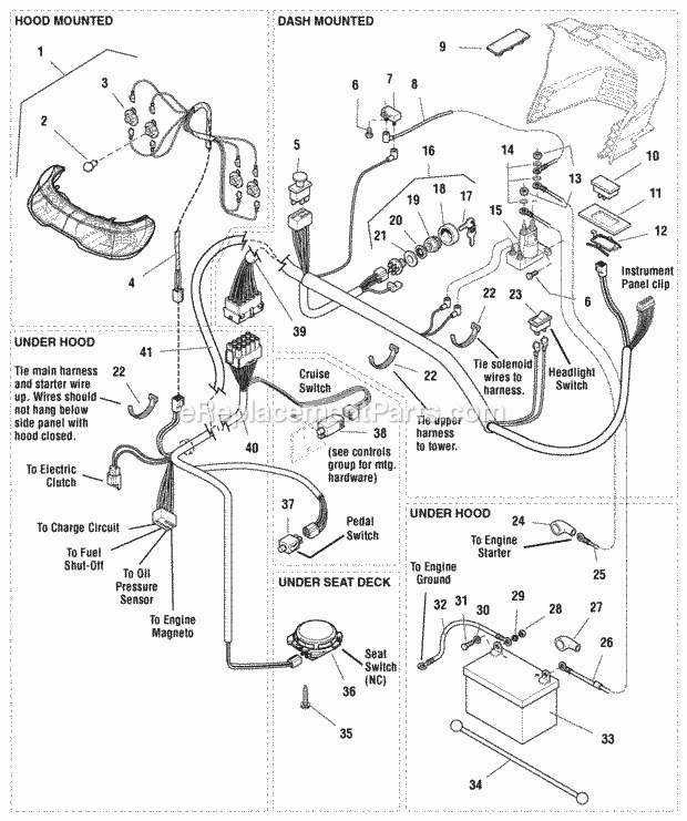 Simplicity 1694467 1618, 18Hp Hydro Electrical Group (985910) Diagram