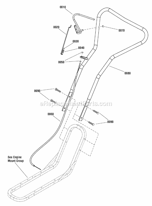 Simplicity 1695922 6014V Rt, 8Tp Intermediate Til Handle  Controls Group (989488) Diagram