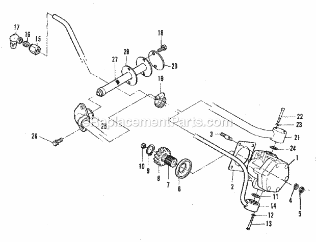 Simplicity 2097173 9528, Compact Diesel Tractor Pump  Lines Group (3486I71) Diagram