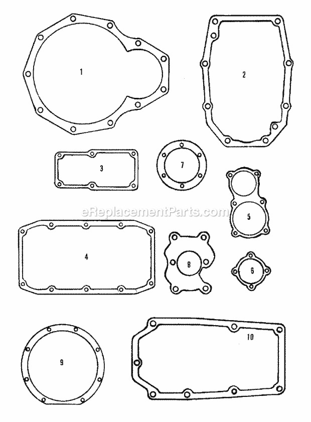 Simplicity 2097173 9528, Compact Diesel Tractor Transmission - Gasket Set Group (3486I38) Diagram