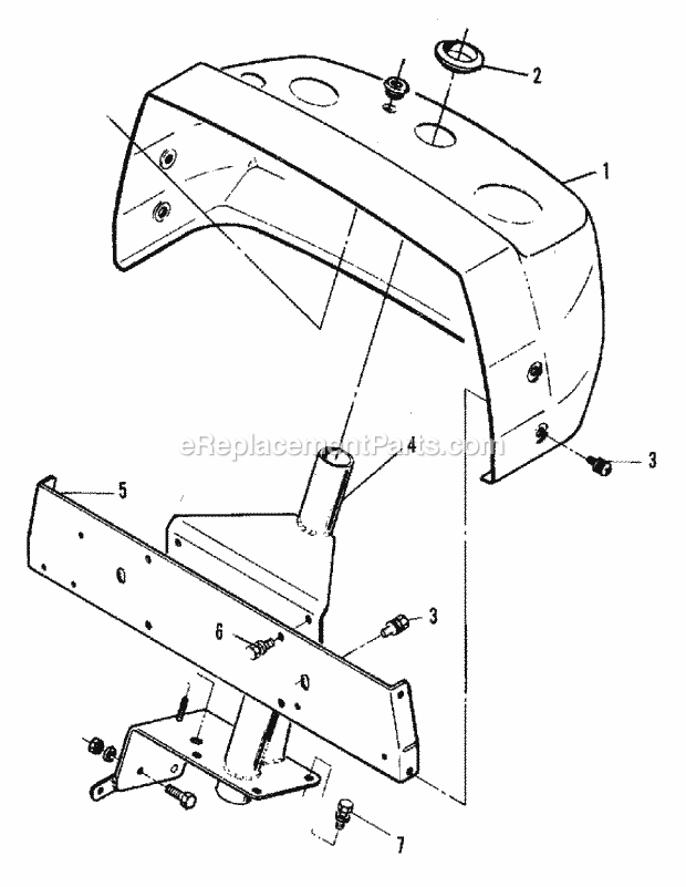 Simplicity 2097353 9518, Compact Diesel Tractor, Sheet Metal  Frame - Instrument Panel  Steering Support Group (3486I35) Diagram