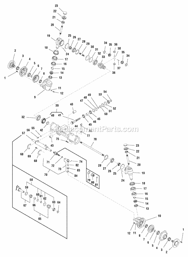 Simplicity 2690143 2027, 27Hp Koh 2Wd And 48In Mo Transaxle Service Parts - Shibuara (1724273) Diagram