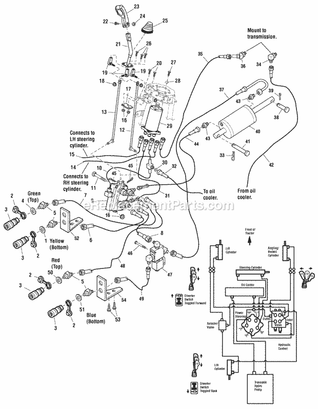 Simplicity 2690146 2027, 27Hp Lc Kaw 4Wd And 48In Hydraulic Group (986315) Diagram