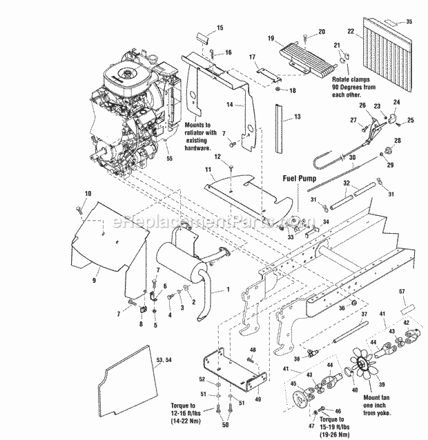 Simplicity 2690205 2927, 27Hp Lc Kaw 4Wd And 48In Engine Group - 27Hp Kawasaki (986364) Diagram