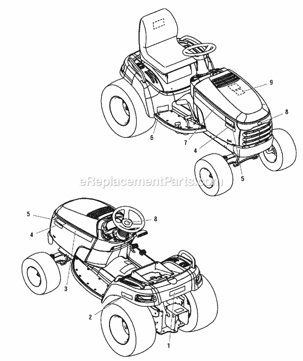 Simplicity 2690205 2927, 27Hp Lc Kaw 4Wd And 48In Decals Group - Brand  Model (B986332 986333 986334 986431 986446 986447 986448 986483 986484) Diagram