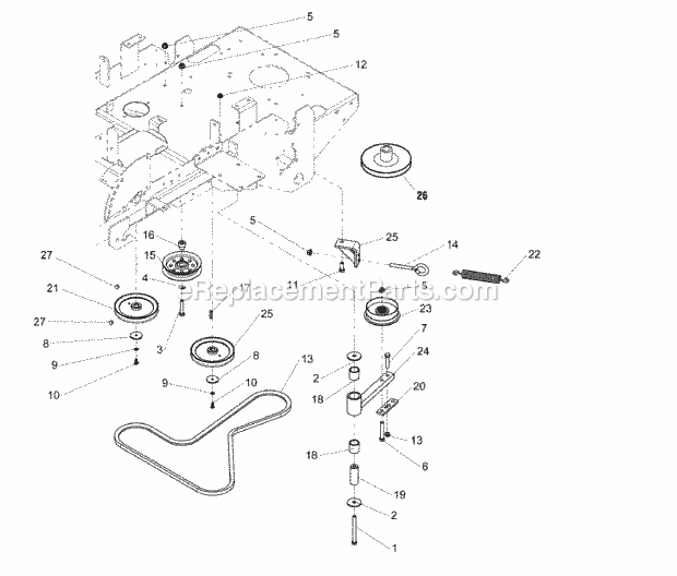 Simplicity 2690487 Consumer Zt1844, 18Hp Kohler W Drive Group (273Gdr0) Diagram