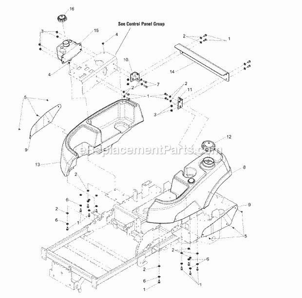 Simplicity 2690487 Consumer Zt1844, 18Hp Kohler W Fuel Tank Group (273Fsg0) Diagram