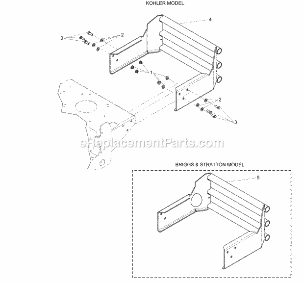 Simplicity 2690487 Consumer Zt1844, 18Hp Kohler W Bumper Group (273Bmp0) Diagram