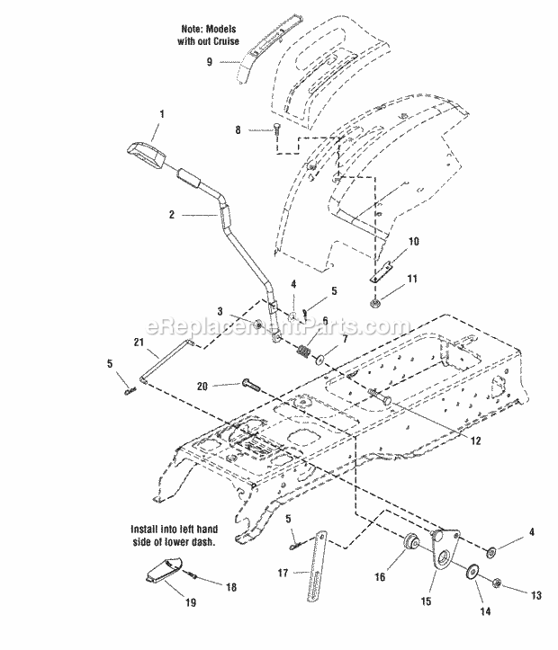 Simplicity 2690701 Broadmoor, 20Hp Hydro Rmo And Lift Group - Manual With Cruise Control (986780 986781) Diagram