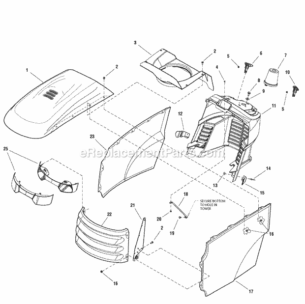 Simplicity 2690840-02 2 - Regent, 22Hp B&S Hydro And Hood Grille  Dash Group (986844) Diagram