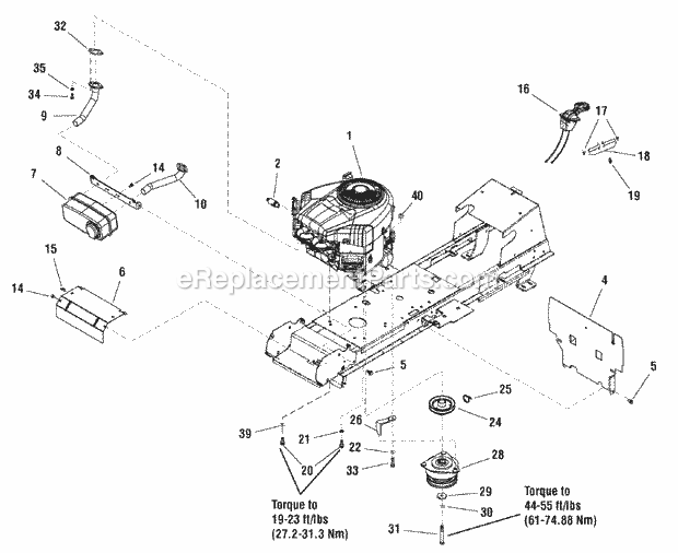 Simplicity 2690853 Regent Rd, 18Hp B&S Hydro And Engine Group - 18Hp  24Hp (2988771 2988772) Diagram