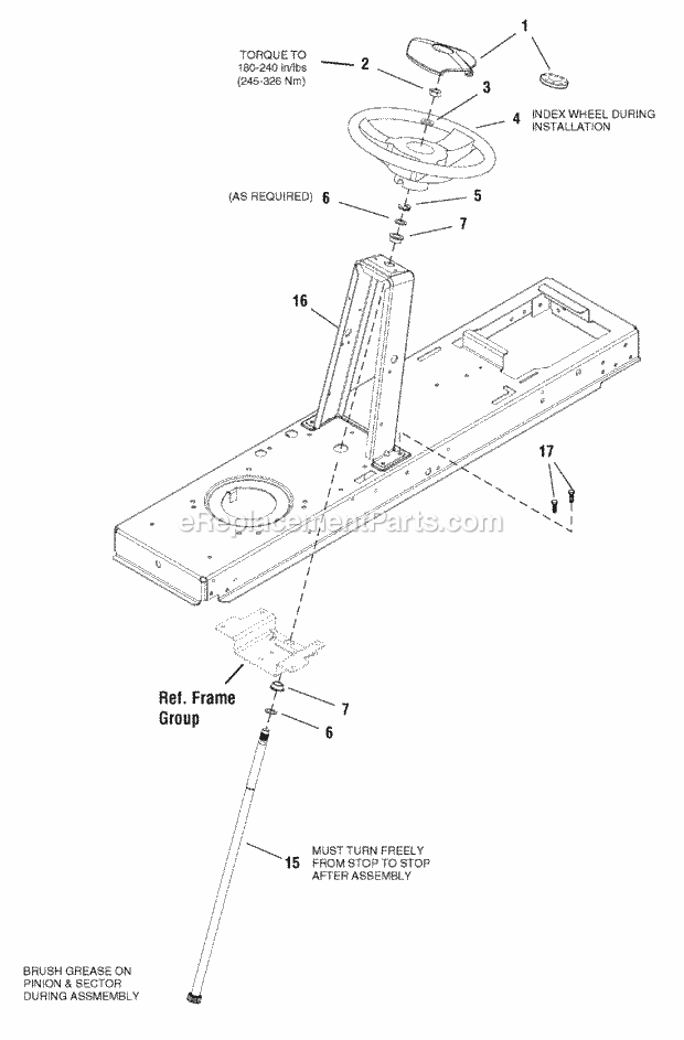 Simplicity 2690940 Regent 22 Gross Hp B&S Hydro A Steering Group (2986843 2989455 2990136) Diagram