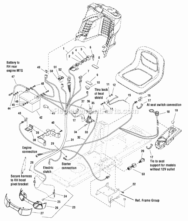 Simplicity 2690940 Regent 22 Gross Hp B&S Hydro A Electrical Group (2986851 2987063) Diagram