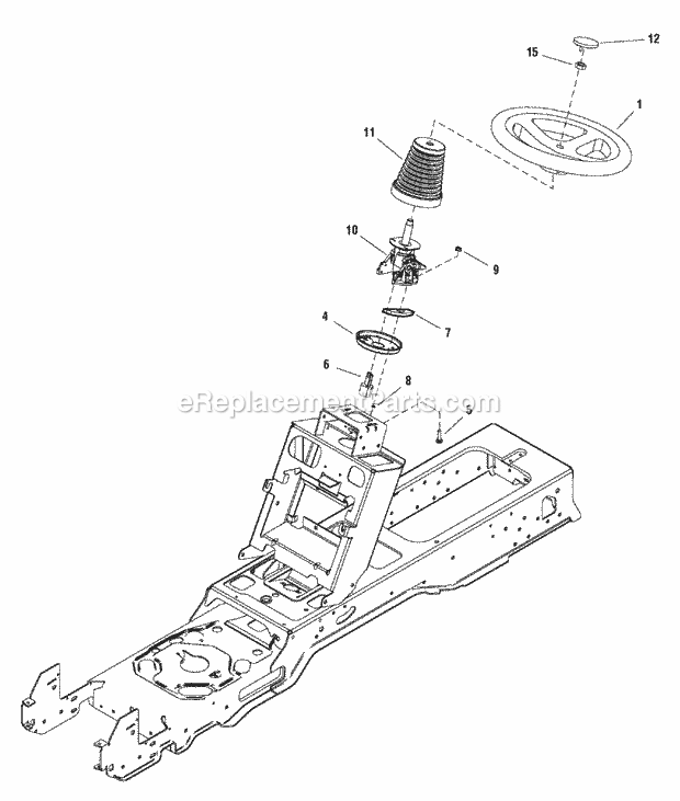 Simplicity 2690952 Conquest, 24Hp Hydro 2Wd Wps A Steering Group - Tilt Steering (987424) Diagram