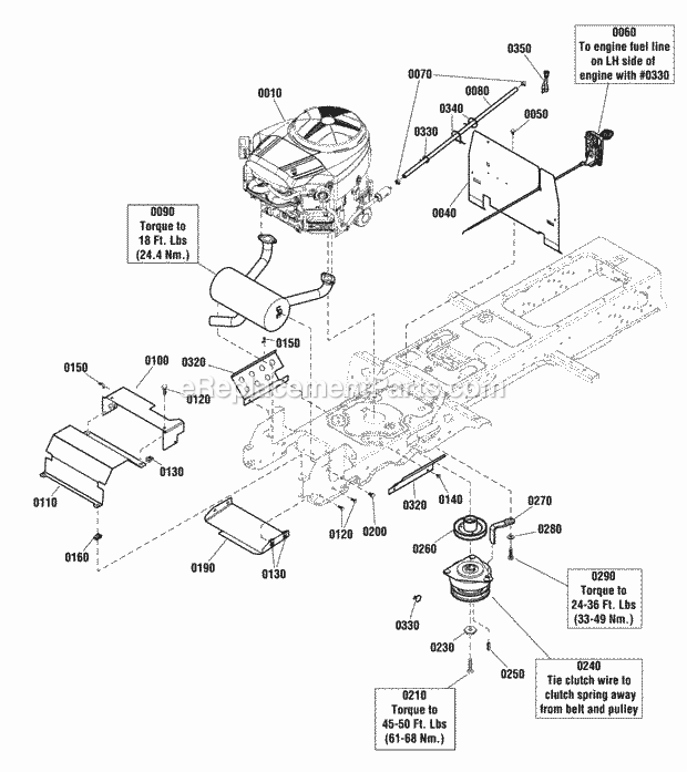 Simplicity 2691129-00 0 - Prestige, 30Hp Hydro 2Wd Wp Engine Group - 30 Grosshp Briggs  Stratton (2990875) Diagram