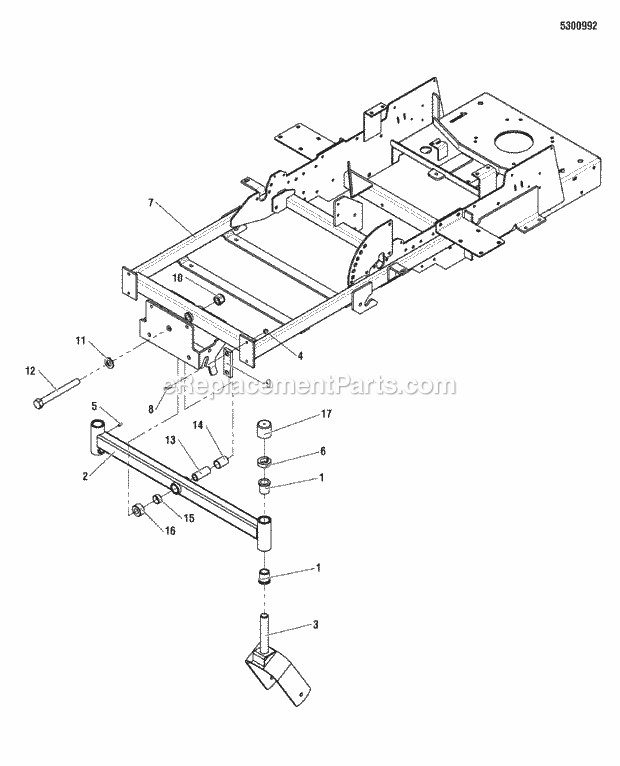 Simplicity 5900777 Consumer Zt2450 W 50In Mower Main Frame Group Diagram