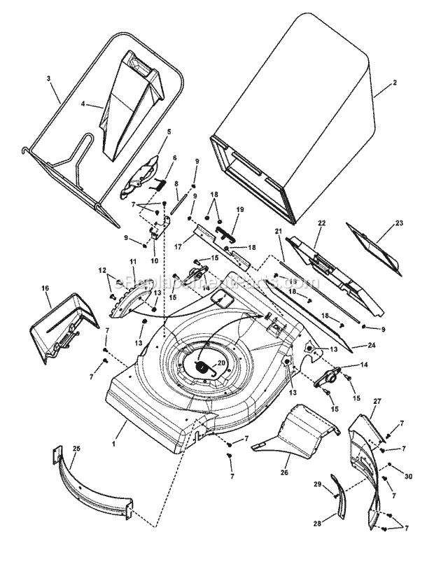 Simplicity 7800720 Eypv21875, 21In Walk Behind Mo Deck Group (7502119) Diagram