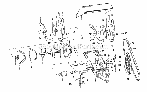 Simplicity 990069 12 Inch Standard Rotary Tiller Page A Diagram