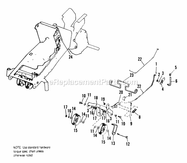 Simplicity 990648 Serf 535, Electric Power Take Off Group Diagram