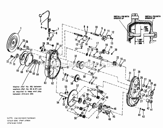 Simplicity 990648 Serf 535, Electric Transmission Group Diagram