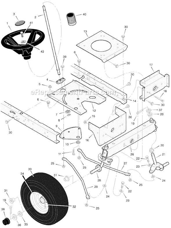 Murray 425000x8A 42" Lawn Tractor Page G Diagram