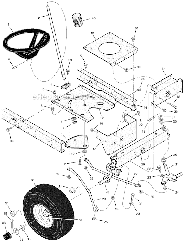 Murray 425007x92C 42" Lawn Tractor Page G Diagram
