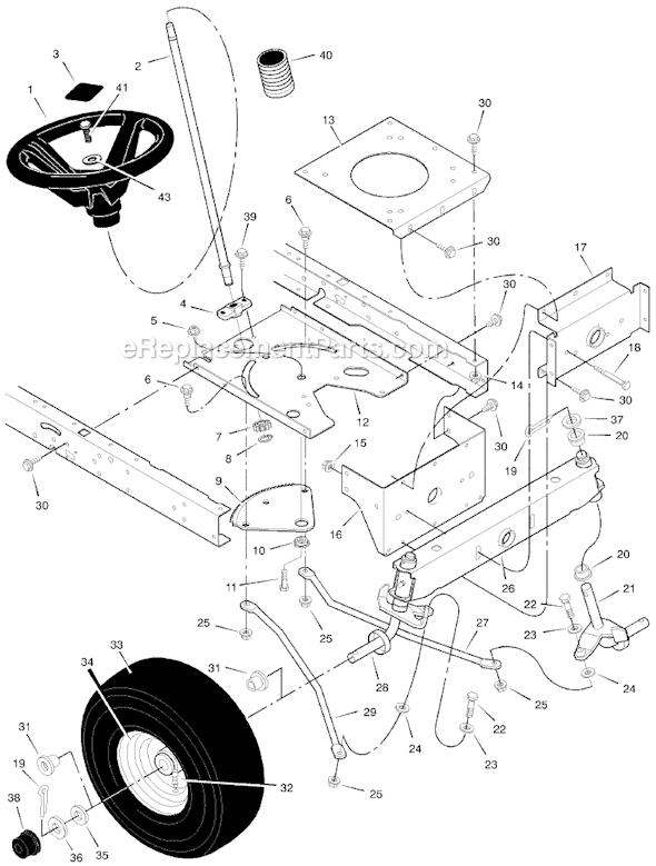 Murray 425603x99A 42" Lawn Tractor Page G Diagram