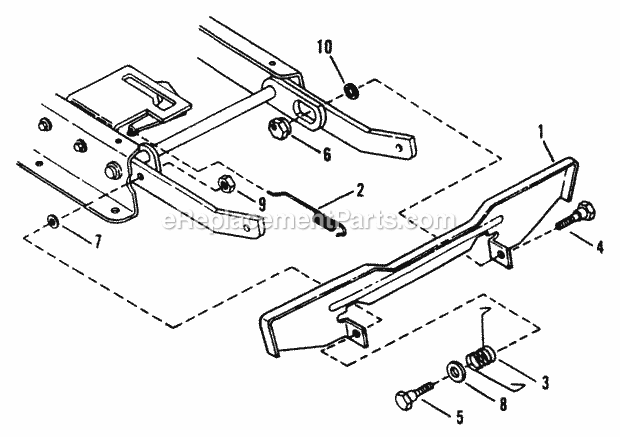 Snapper 250815BE Rear Engine Rider Series 15 Blade Stop Pedals Diagram