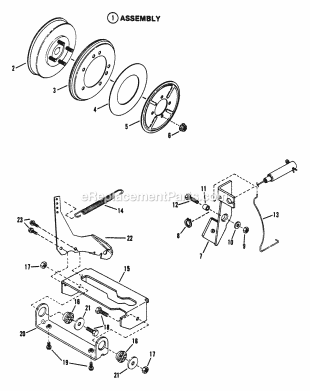 Snapper 301215BE Rear Engine Rider Series 15 Smooth Clutch Assembly Diagram