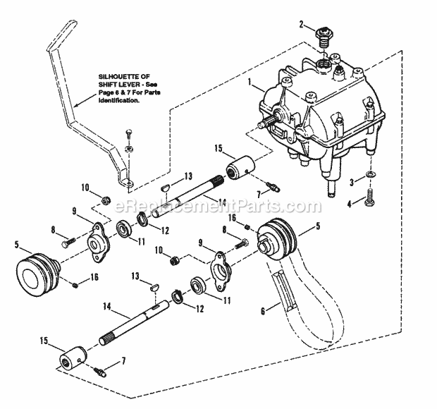 Snapper PP71251KW 12.5 Hp Pro Gear Drive Pistol Grip Series 1 Transmission Drive Assembly Diagram