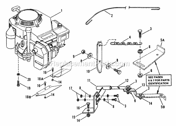 Snapper PP71401KV 14 Hp Pro Gear Drive Pistol Grip Series 1 Engine Sub-Assembly Diagram