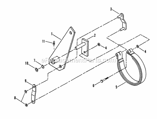 Snapper SPL160BV 16 Hp Pro Gear Drive Loop Handle Mid Size Series 0 Brake Assembly Diagram