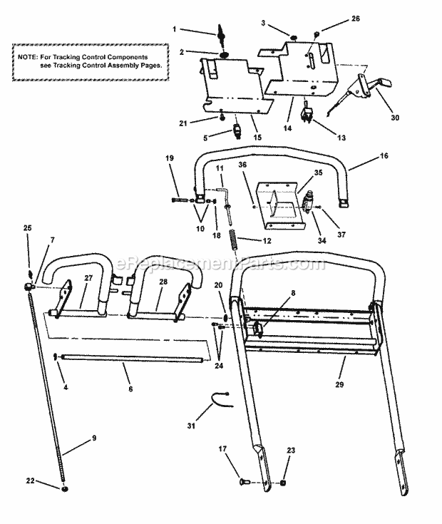 Snapper SPLH141KH 14 Hp Pro Hydro Loop Handle Mid Size Series 1 Loop Handle  Control Assemblies Diagram