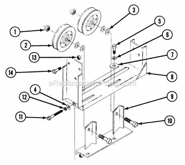 Snapper Z2010K (82160) 20 Hp Chain Drive Ztr Series 0 Mule Drive Assembly (S  Lb Frames) Diagram