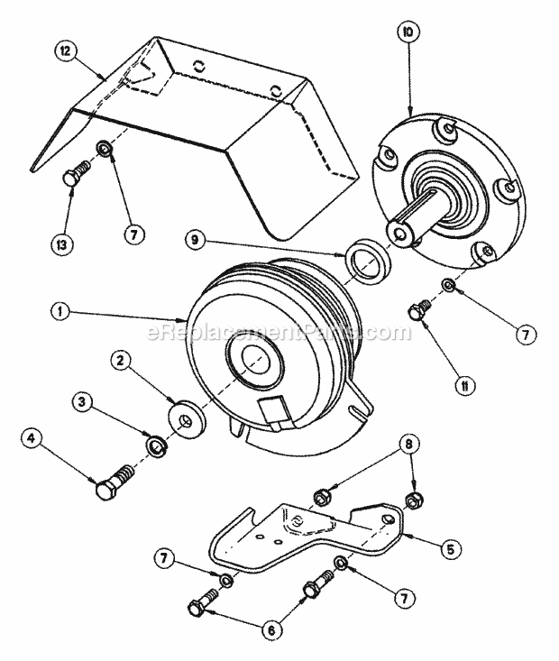 Snapper ZF2100DKU Rider Series 0 Rear Pto Assembly Diagram