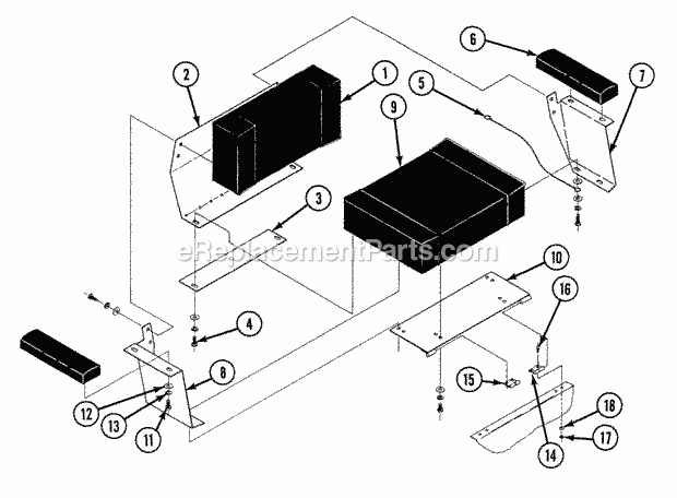 Snapper ZU2003K (80165) 20 Hp Twin Stick Unistat Drive Ztr Series 3 Seat Parts Zu2013K Diagram