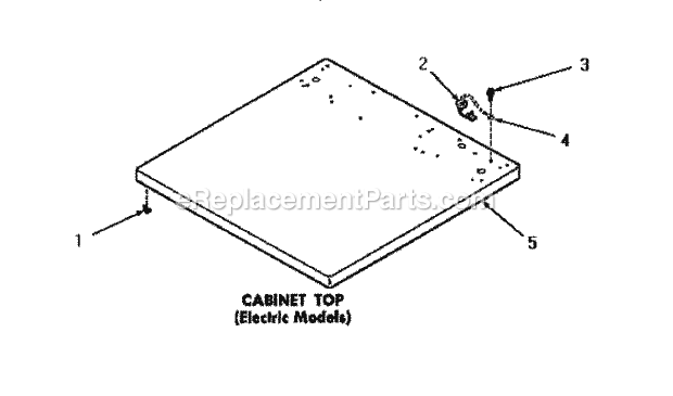 Speed Queen DE3270 Residential Domestic Dryer Cabinet Top Diagram