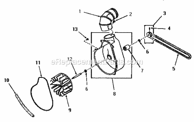 Speed Queen FE4231 Residential Home Laundry Dryer Exhaust Fan Diagram