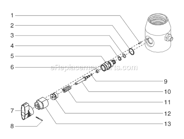 SprayTECH EPX2305 (0507017) Piston Pump Page H Diagram