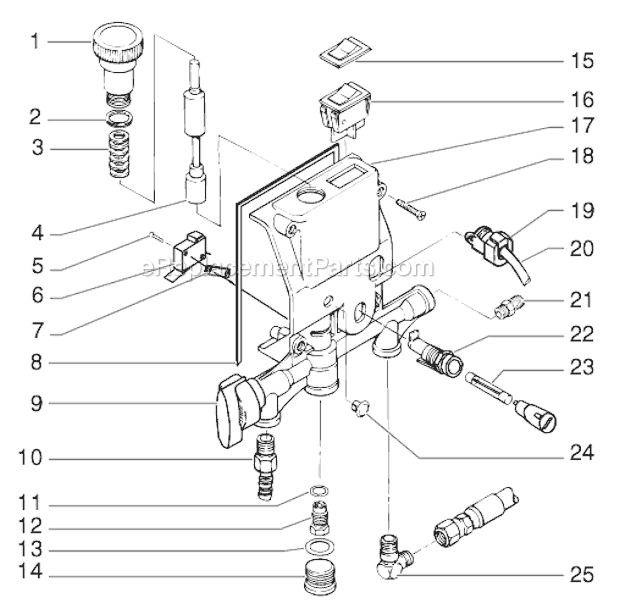 SprayTECH EP2105 (0508006) Piston Pump Page F Diagram