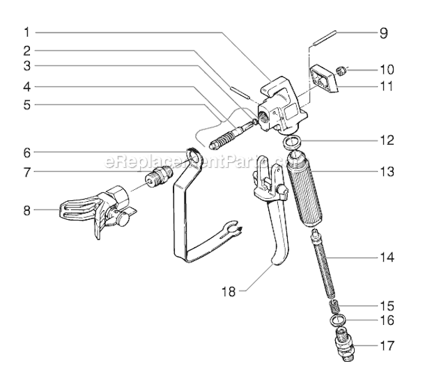 SprayTECH EP2105 (0508006) Piston Pump Page H Diagram