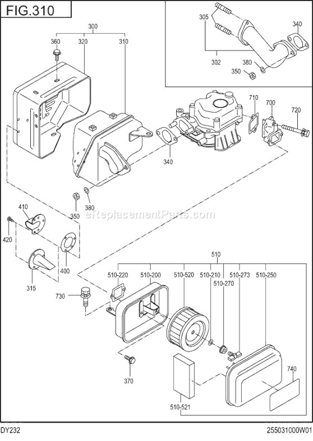 Subaru / Robin DY232DD1190 Engine Page E Diagram