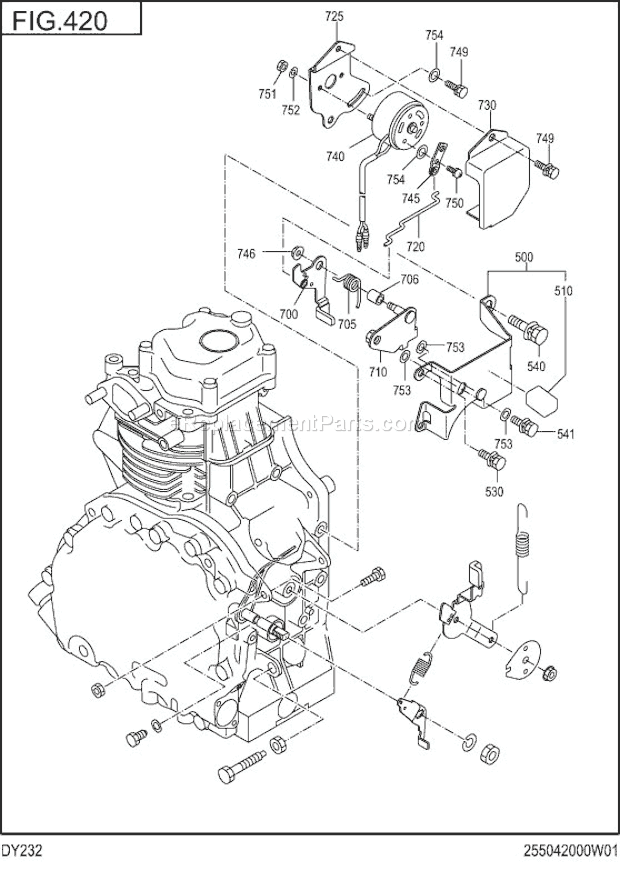 Subaru / Robin DY232DD5460 Engine Page G Diagram