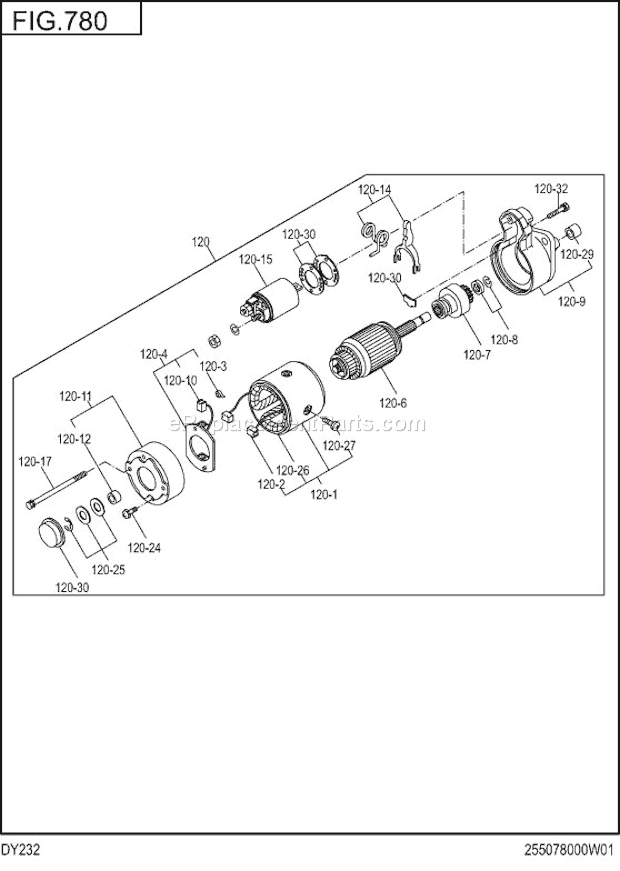 Subaru / Robin DY232DS1230 Engine Page L Diagram